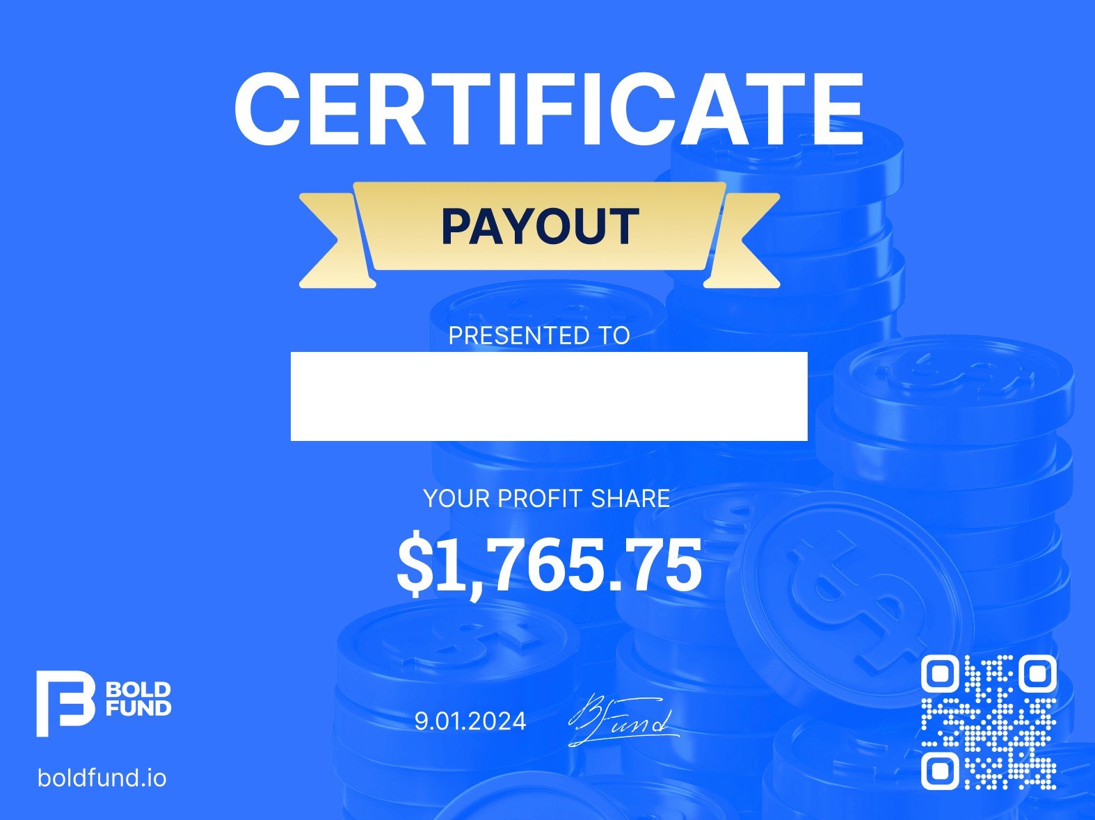 Client Testimonial: Certificate of Payout with HFT Passing Service